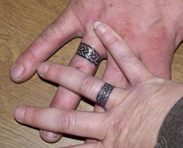 Wedding ring tattoo patterns