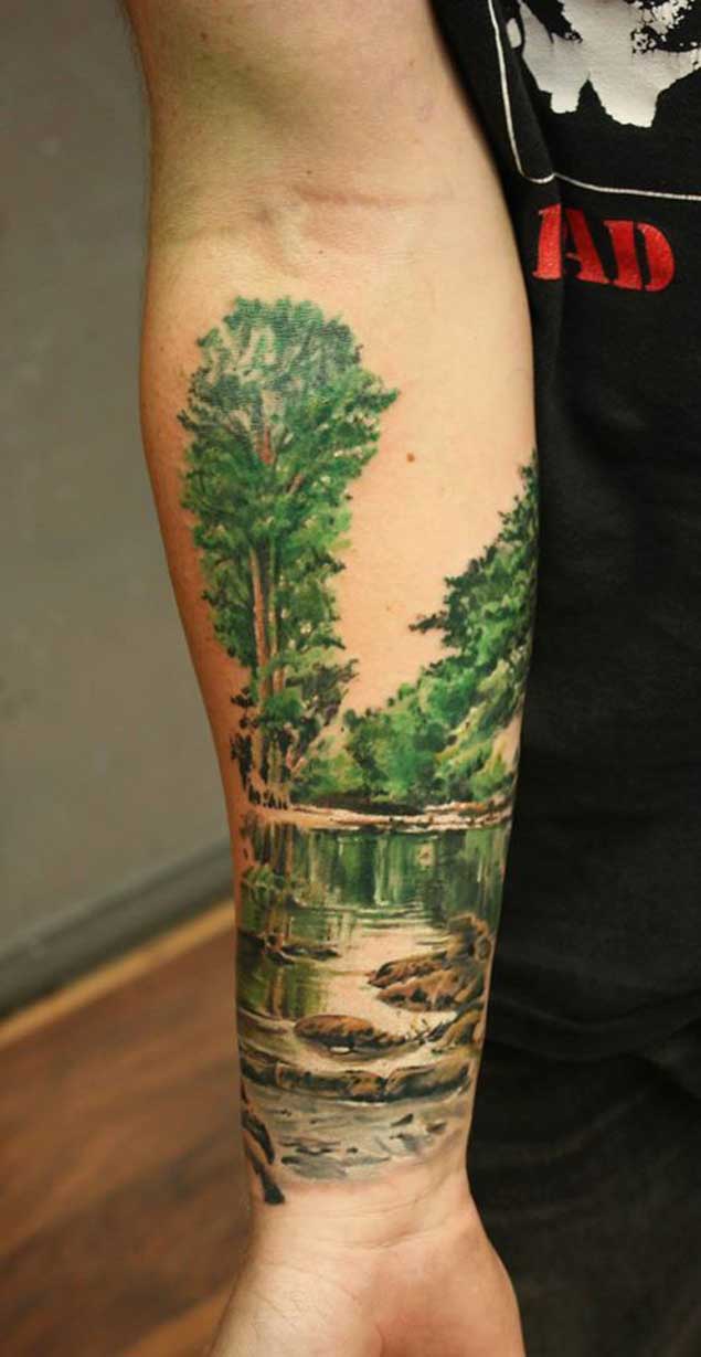 Thiên nhiên Creek Tattoo