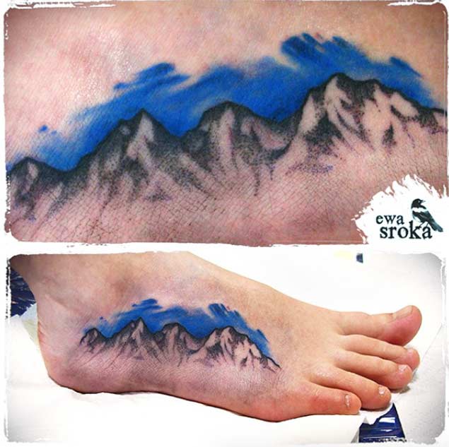 12 Uniquely Creative Mountain Tattoos Design Press