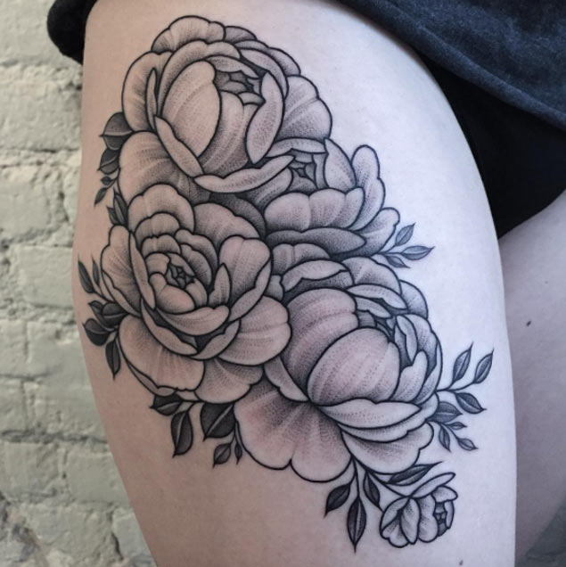 30 beautiful black and grey ink floral tattoos from sasha 30 beautiful black and grey ink floral tattoos from sasha