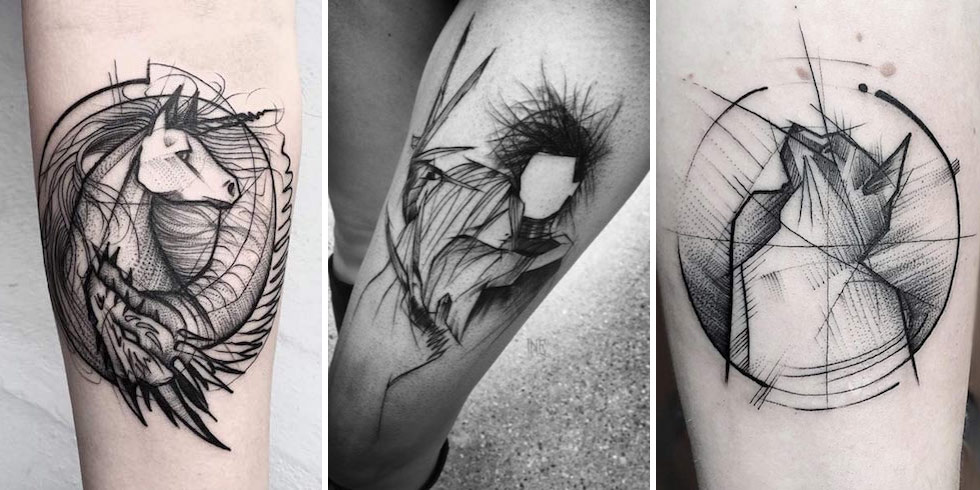 40 Fascinating Sketch Style Tattoo Designs Tattooblend 1421