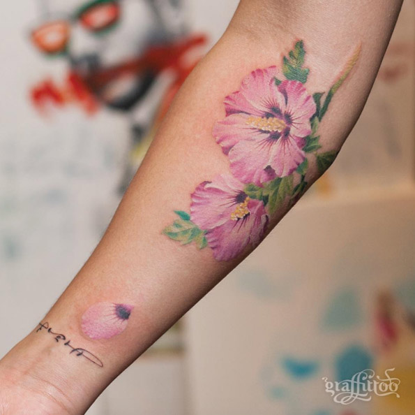 Gorgeous flowers by Tattooist River