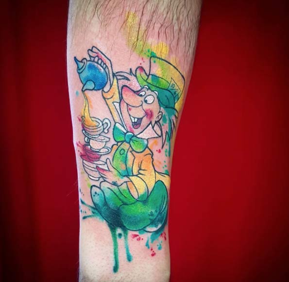 Mad Hatter Tattoo by Federica Floro