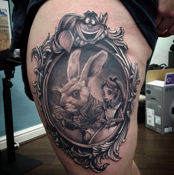 Alice in Wonderland Tattoo Nick Imms