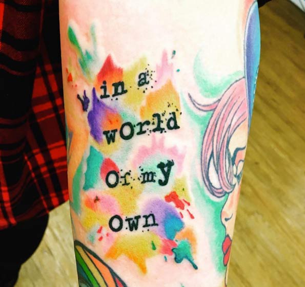 Alice in Wonderland Quote Tattoo