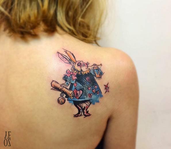 Alice in Wonderland Tattoo by Yeliz Ozcan