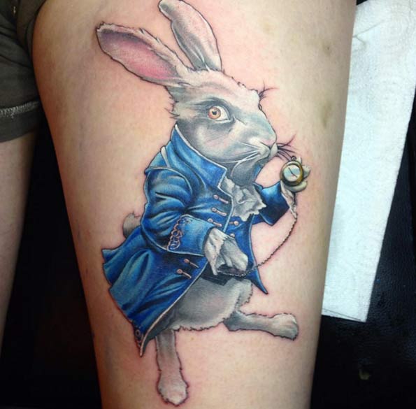 Alice in Wonderland Tattoo by James Coles