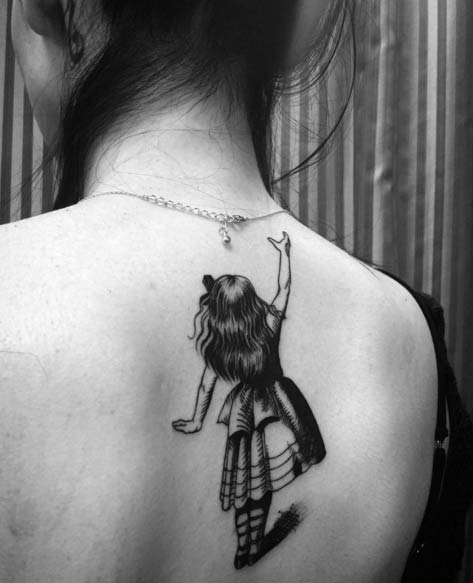 Alice in Wonderland Tattoo by Larzy