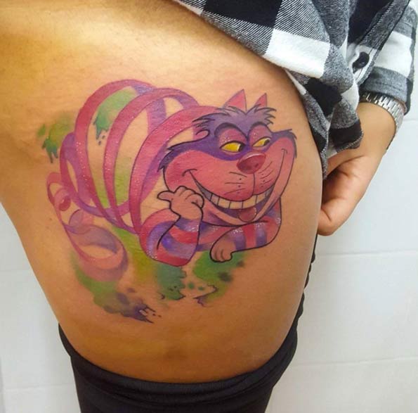 Cheshire Cat Tattoo Design by Gianluca Modesti