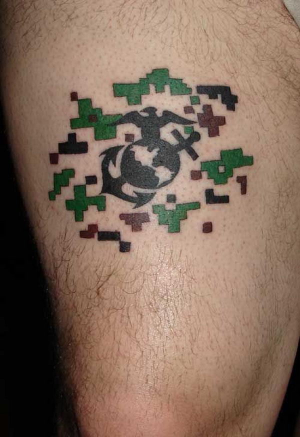 pixelated-marine-corps-tattoo