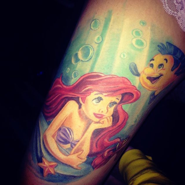 59 Breathtaking Little Mermaid Inspired Tattoos - TattooBlend