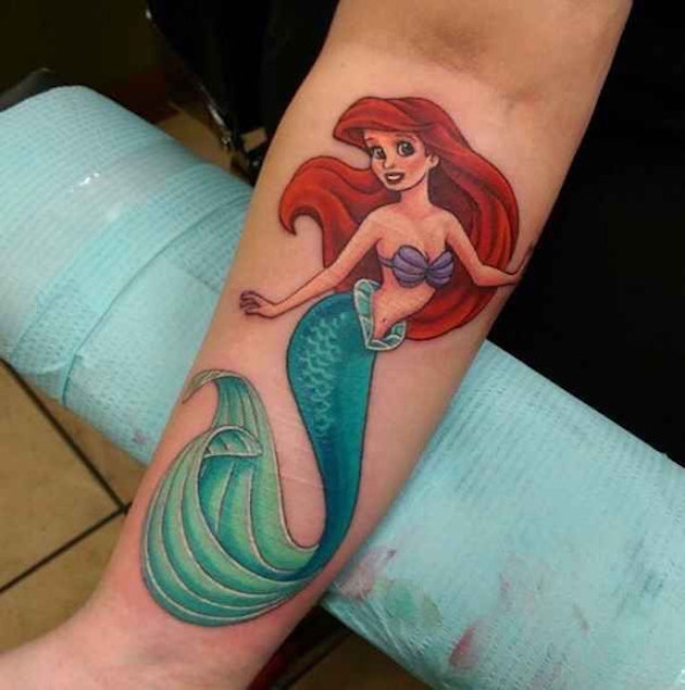amazing-ariel-little-mermaid-tattoo