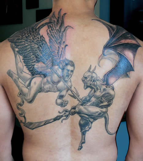 angel-devil-tattoo-on-back