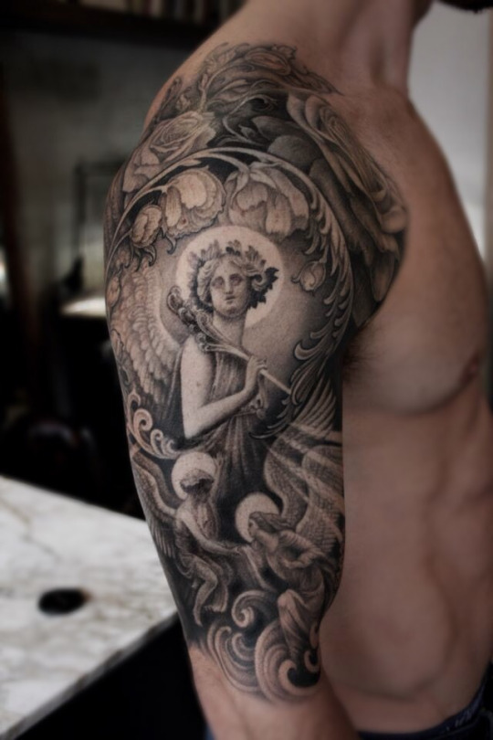 angel-tattoo-arm-beautiful