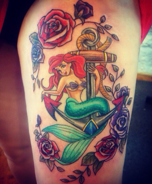 59 Breathtaking Little Mermaid Inspired Tattoos - TattooBlend