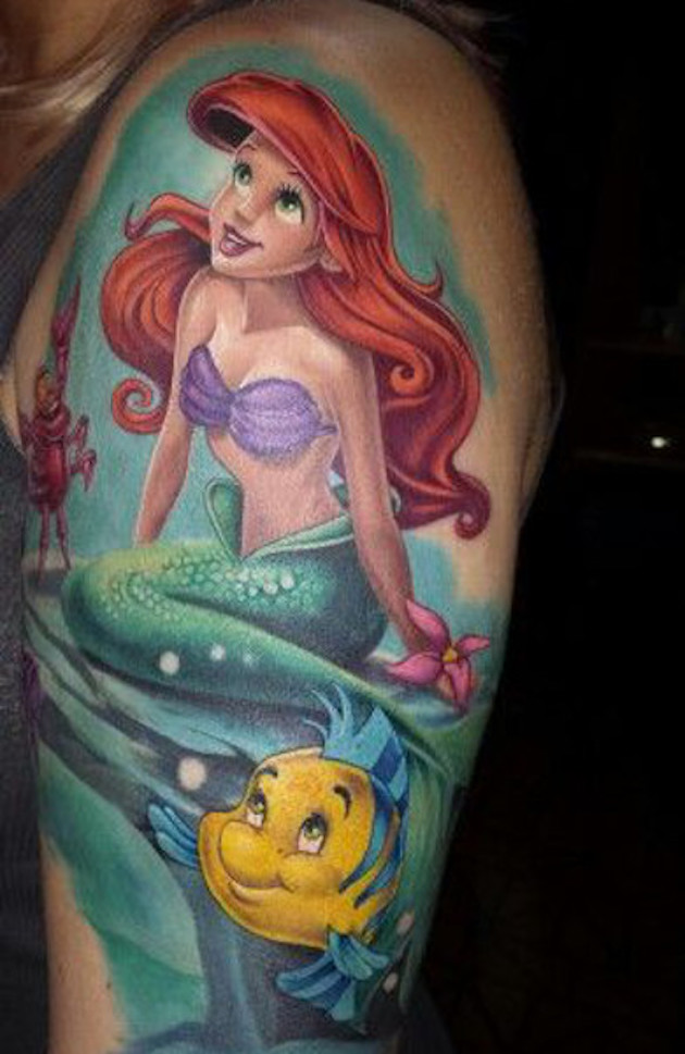 ariel-little-mermaid-tattoos