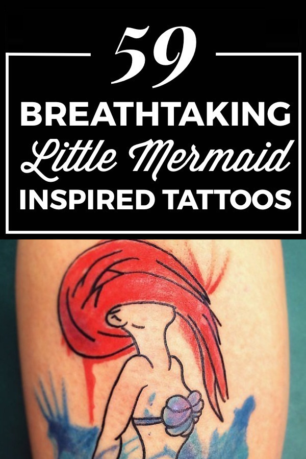 little mermaid outline