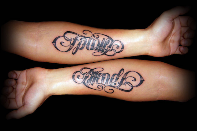 famly-ambigram-tattoo