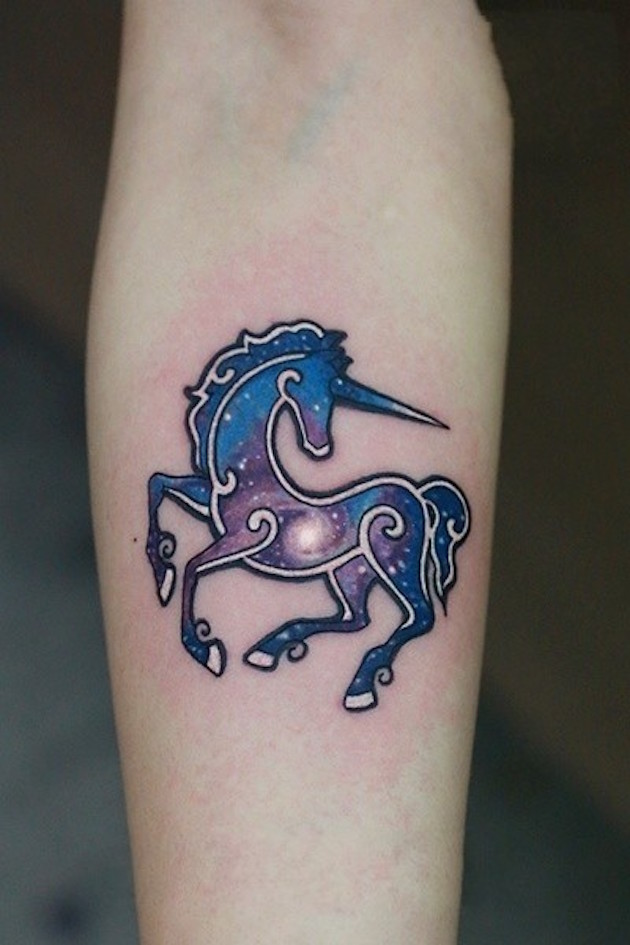 galaxy-stars-unicorn-tattoo