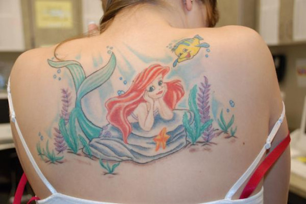 huge-back-little-mermaid-tattoo