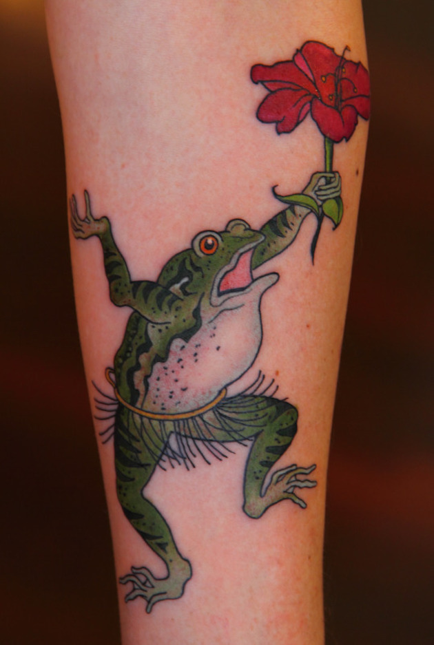 hula-skirt-frog-tattoo