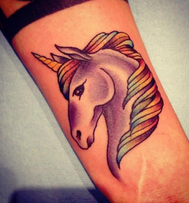 profile-of-a-unicorn-tattoo