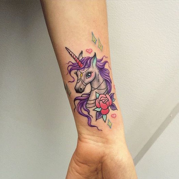 purple-wrist-unicorn-tattoo