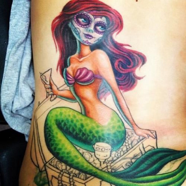 scary-little-mermaid-tattoos