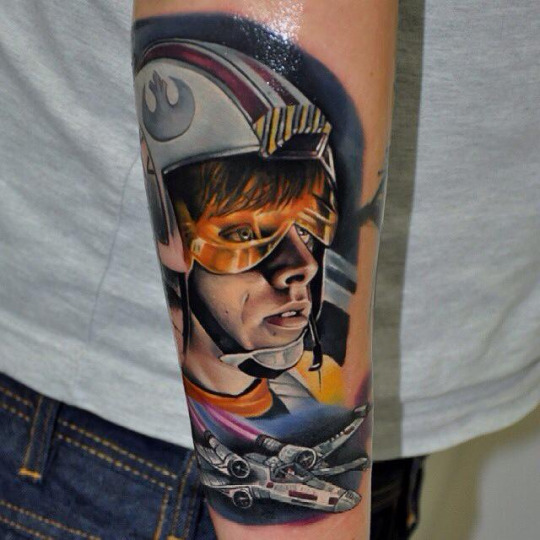 Luke Skywalker tattoo