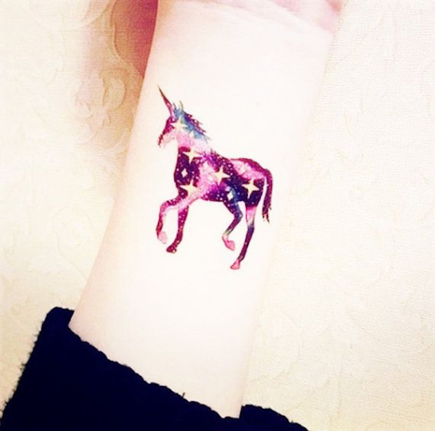 starry-wrist-unicorn-tattoo