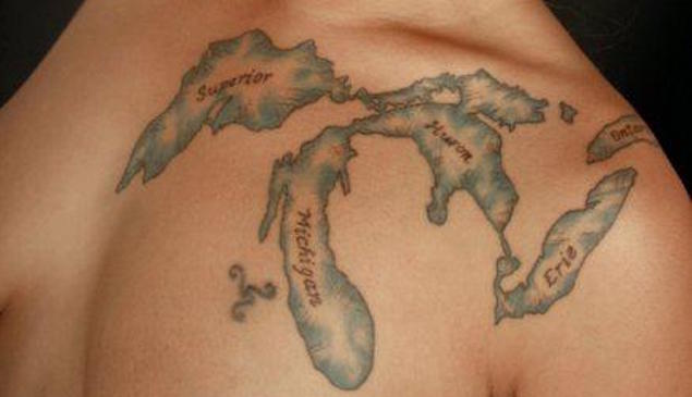 Michigan Great Lakes tattoo