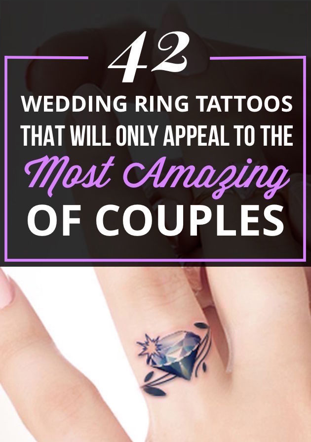 42 Wedding Ring Tattoos That Will Only Appeal To The Most Amazing Of