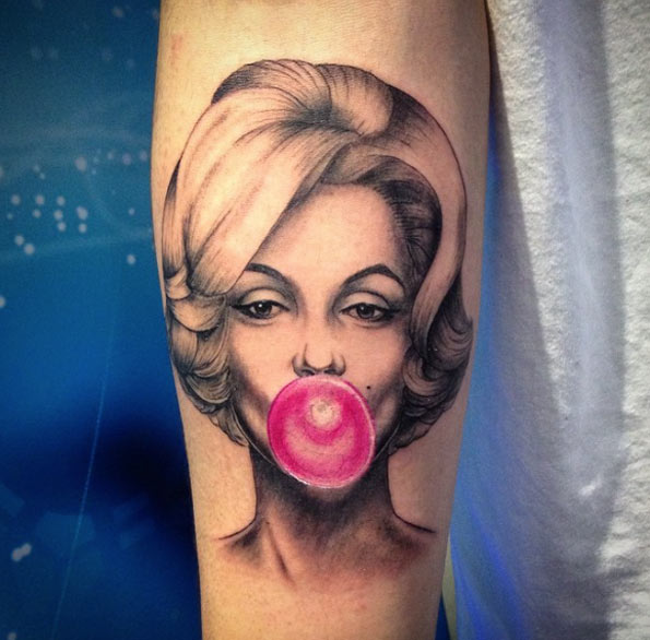 Marylin Monroe Tattoo by Fraser Peek