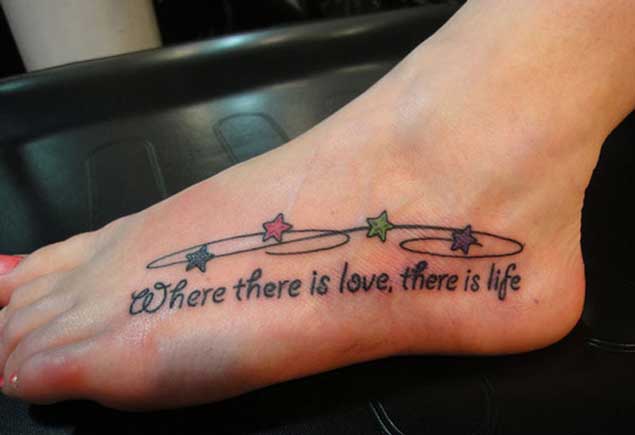 Adorable Foot Tattoo