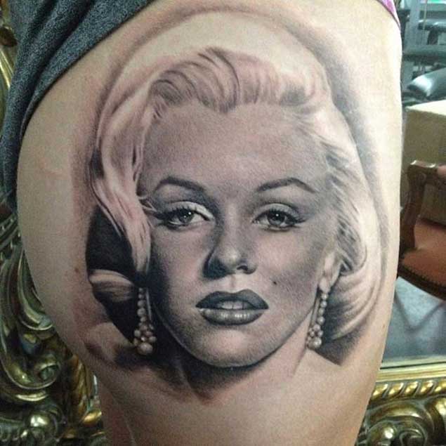 Portrait Marilyn Monroe Tattoo