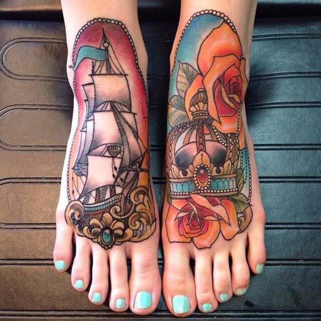 Amazing Foot Tattoos