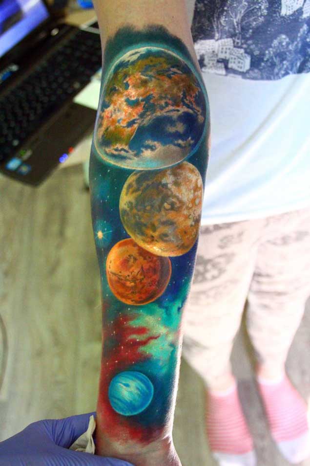 Out of this world space tattoo