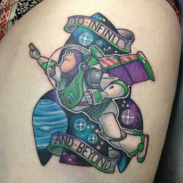 Amazing Buzz Lightyear Tattoo