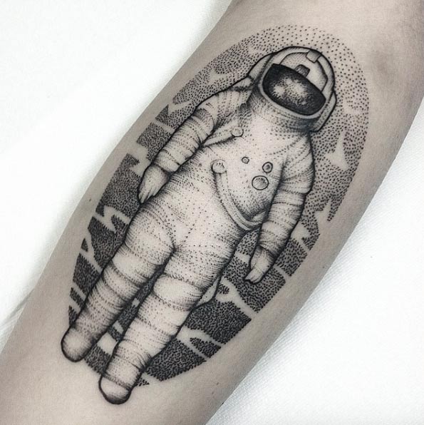 Dotwork Astronaut by Lawrence Edwards