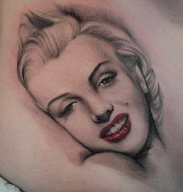 Awesome Marilyn Monroe Tattoo