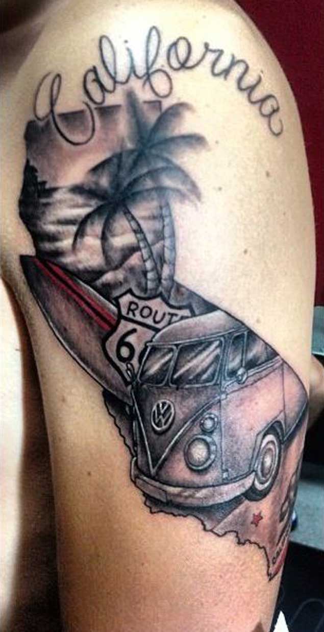 40 Breathtaking State of California Tattoos  TattooBlend