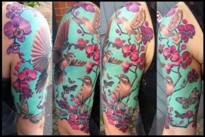 30 Fabulous Floral Sleeve Tattoos for Women - TattooBlend