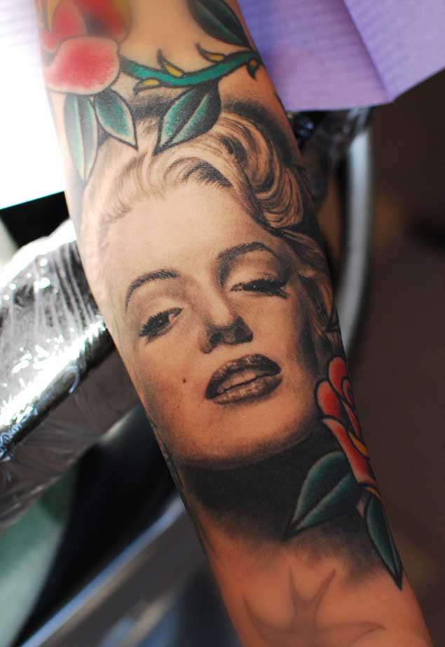Sexy Marilyn Monroe Tattoo