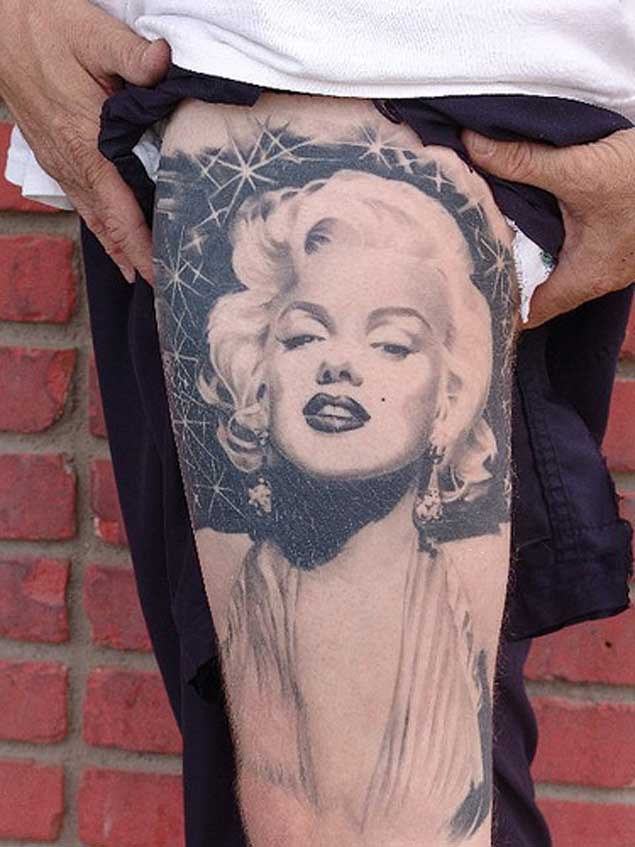 Glamorous Marilyn Monroe Tattoo