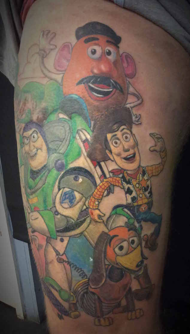 Toy Story Mural Tattoo