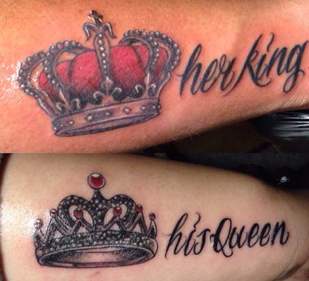 His Queen Her King Tattoo