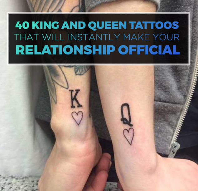 Chess King & Queen Sticker tattoo for couple.