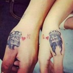 40 King & Queen Tattoos That Will Instantly Make Your Relationship Official - TattooBlend