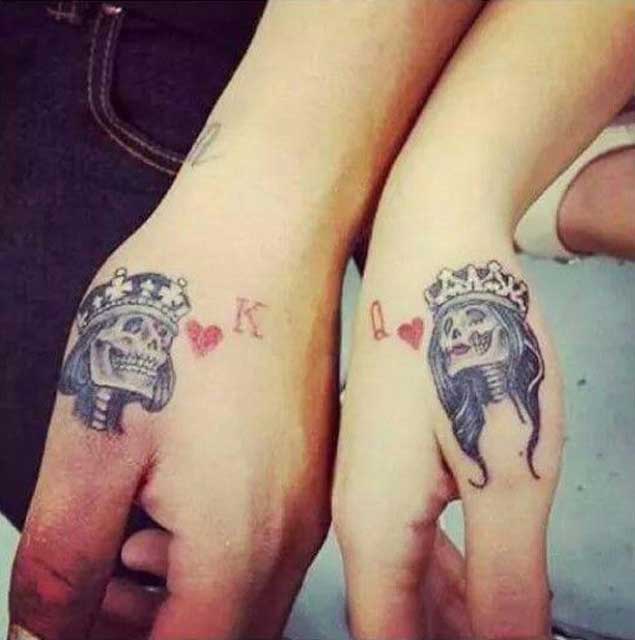 King and queen Skull Tattoos