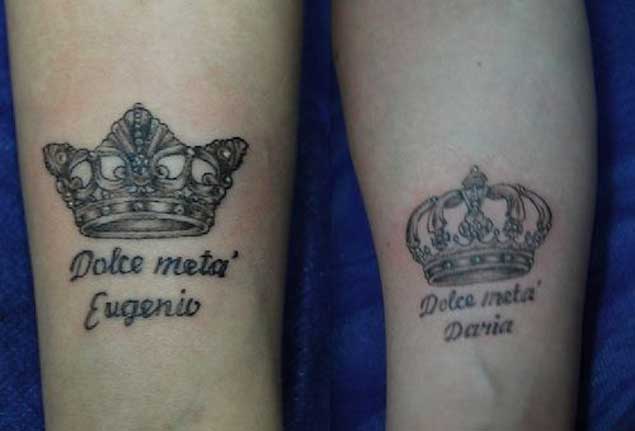 Kind and Queen Wrist Tattoos
